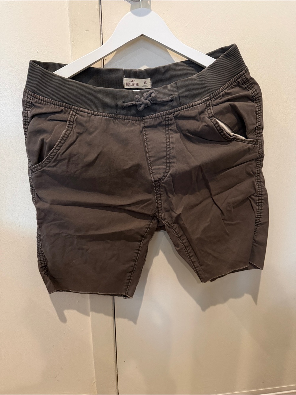 Hollister Men’s Casual Drawstring Shorts - Brown